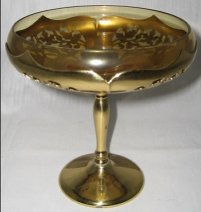 Cambridge #7562 Farber Bros Brass Compote