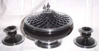 Cambridge # 625 Farber Bros Black Console Set