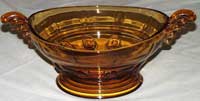 New Martinsville #  37 "Moondrops" or Georgian Winged Handled Bowl