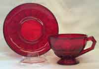 New Martinsville #  38 Hostmaster "Repeal" Cup and Saucer