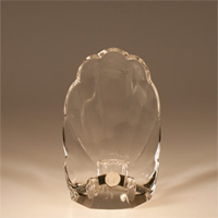 New Martinsville # 671 Shell Reflect Candleholder