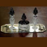 New Martinsville #  15  "Geneva" Vanity Set