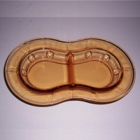 New Martinsville #  37 "Moondrops" or Georgian Olive Tray