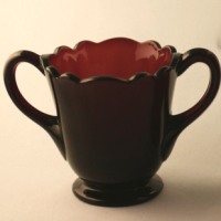 New Martinsville Newport Cream & Sugar