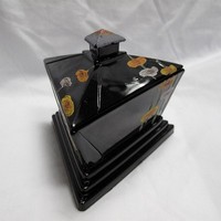 New Martinsville #  33 Modernistic Puff Box