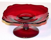 New Martinsville #  35 Fancy Squares Small Compote