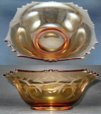 New Martinsville #  36 Bowl w/ Unknown Cutting