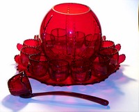 New Martinsville #  42 Radiance Punch Set