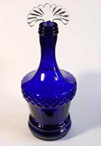 New Martinsville #  15 Ritz Blue Decanter