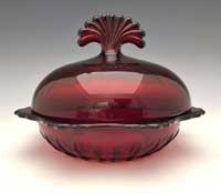 New Martinsville #  42  Radiance  Butter Dish