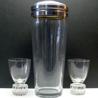 Morgantown # 7023 Cog Cocktail Set w/ Metal Tray