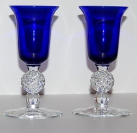 Morgantown # 7643 Golf Ball Torch Candlesticks