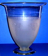 Morgantown #   21 Dominion Punch Bowl with Frostie Carlton Etch