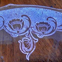 New Martinsville Unknown Floral Etch