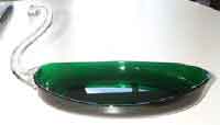 New Martinsville #  67 Swan Handled Bowl