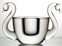 New Martinsville Swan Candleblock