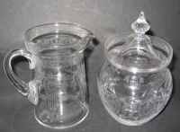 Cambridge # 106 Syrup & # 147 Marmalade w/ Plate Etching #1