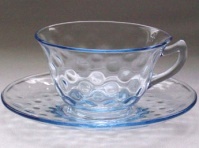 Cambridge #3123 Aero Optic Cup & Saucer