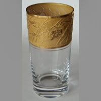 Cambridge Tumbler w/ # 2015 Etch Gold Decoration