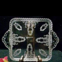 Cambridge #3500/ 91 Gadroon Condiment Tray w/ Valencia Etch