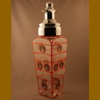 Cambridge #1020 Cocktail Shaker w/ D/986 Decoration