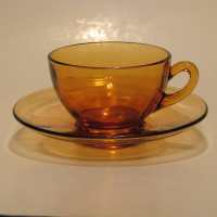 Cambridge #    3-1/2 Ovide Cup & Saucer