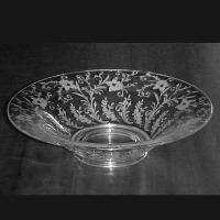 Cambridge # 430 Belled Bowl w/ Daffodil Etch