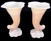 Cambridge #  47 Sea Shell Cornucopia Vases