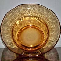 Cambridge # 755 Flower Bowl w/ Flared Cup & # 731 Rosalie Etch