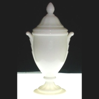 Cambridge W 87  Milk Glass Urn or Candy Jar