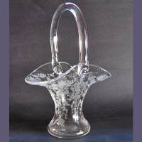 Cambridge # 119 Basket w/ Rose Point Etch