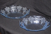 Cambridge #1087 & #1088  Decagon Vegetable Bowls