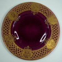 Cambridge Unknown Salad Plate w/ # 708 Etch