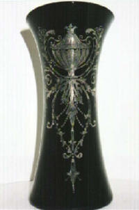 Cambridge #1291 Vase with # 739 Etch
