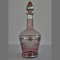 Cambridge # 315 Decanter w/ Silver Decoration