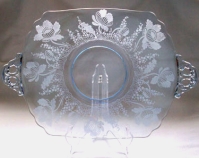Cambridge #3400/1186 Sandwich  Plate w/ Gloria Etch