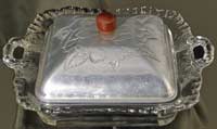 Cambridge #3500/139 Gadroon Square Honey Dish
