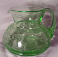 Cambridge # 955 Jug with E520 Etch