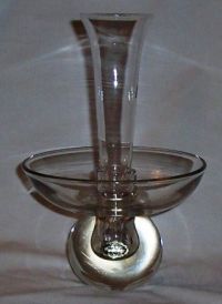 Cambridge # 510 Candlestick w/ Peg Nappy & Peg Vase Set
