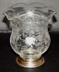 Cambridge Cigarette Urn w/ Chantilly Etch