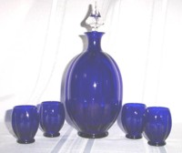 Cambridge #1389 Melon Fluted Decanter