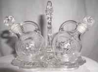 Cambridge #3400/  99 Cruets & Caddy