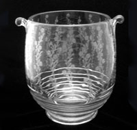 Cambridge #1402 Tally Ho Ice Pail w/ Marlene Etch