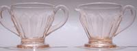 Cambridge #3300 Moderne Individual Cream and Sugar