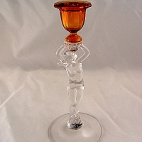 Cambridge #3011 Nude Candlestick (Petals Out)
