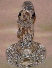 Cambridge # 849 Draped Lady Flower Holder w/ Oval Base