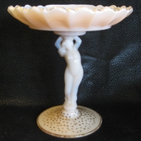 Cambridge #   10 Sea Shell Crown Tuscan Comport w/ Charleton Decoration