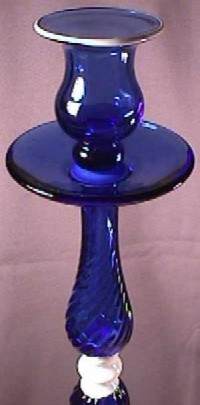 Central Art Glass Candlestick