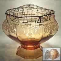 Central Flower Bowl w/ #410 Balda Etch
