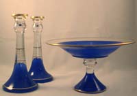 Central #2000 Candlesticks and Console bowl